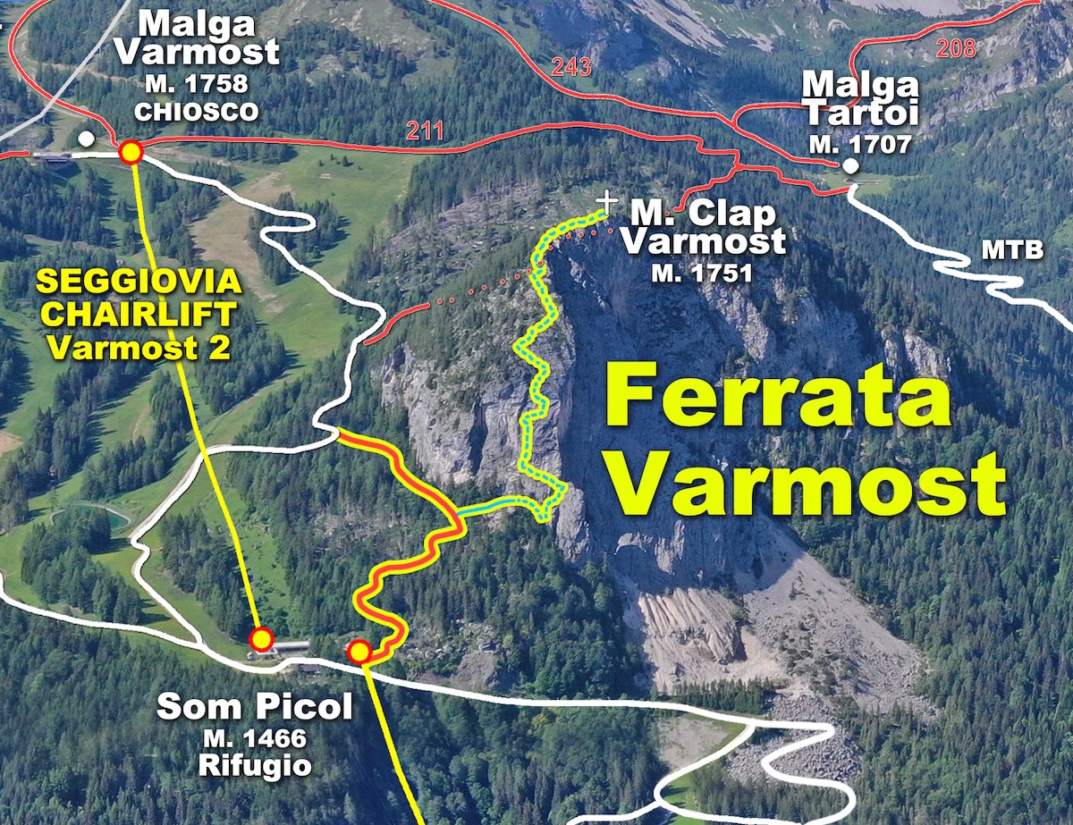 mappa ferrata varmost mappa ferrata varmost